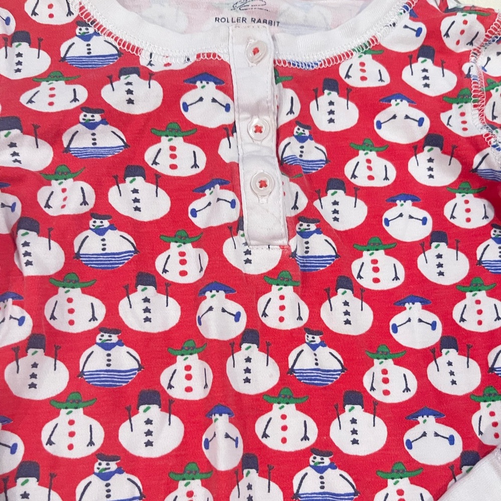 Roller Rabbit Winter Snowman Pajama Set - Picture 5 of 15